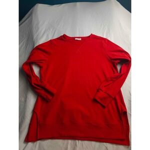 Moshu Womens Long Sleeve Plain Sweatshirt Tops Casual Crew Neck Pullover Size XL